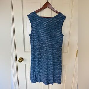 Boden Sleeveless Jersey Shift Dress - Floral Pattern Sz 4L EUC